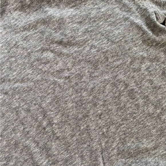 Vince Long Sleeve Cotton Henley Medium Grey - Picture 4 of 5